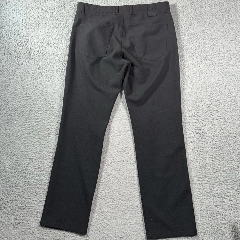Alberto Modern Fit Ceramica luxury Dress Pants Men 38x34 Black Straight Leg hem